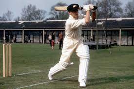 Bradman playing one of his favourite shot