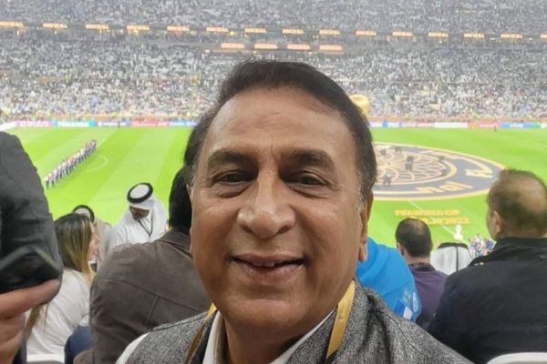 Sunil Gavaskar in a football match